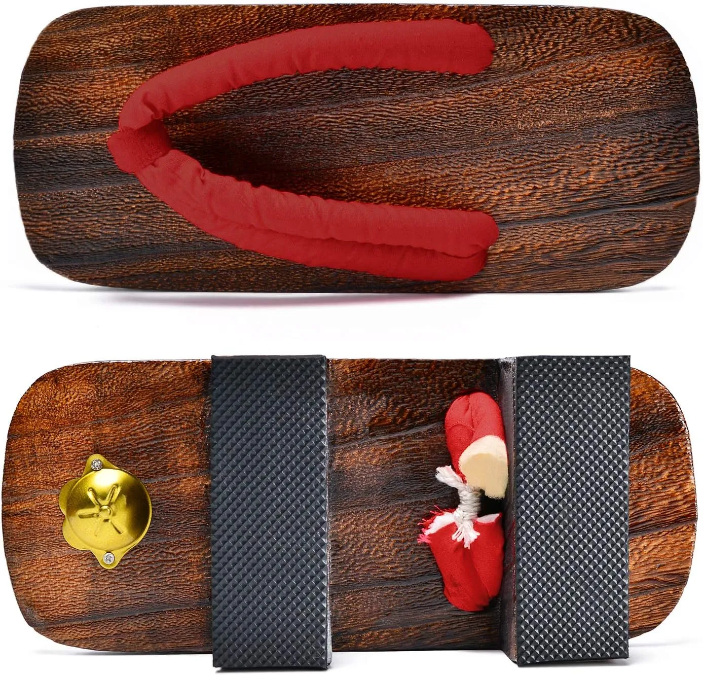 Azumasun Japanese Wooden Clogs with Tabi Socks For Men Women