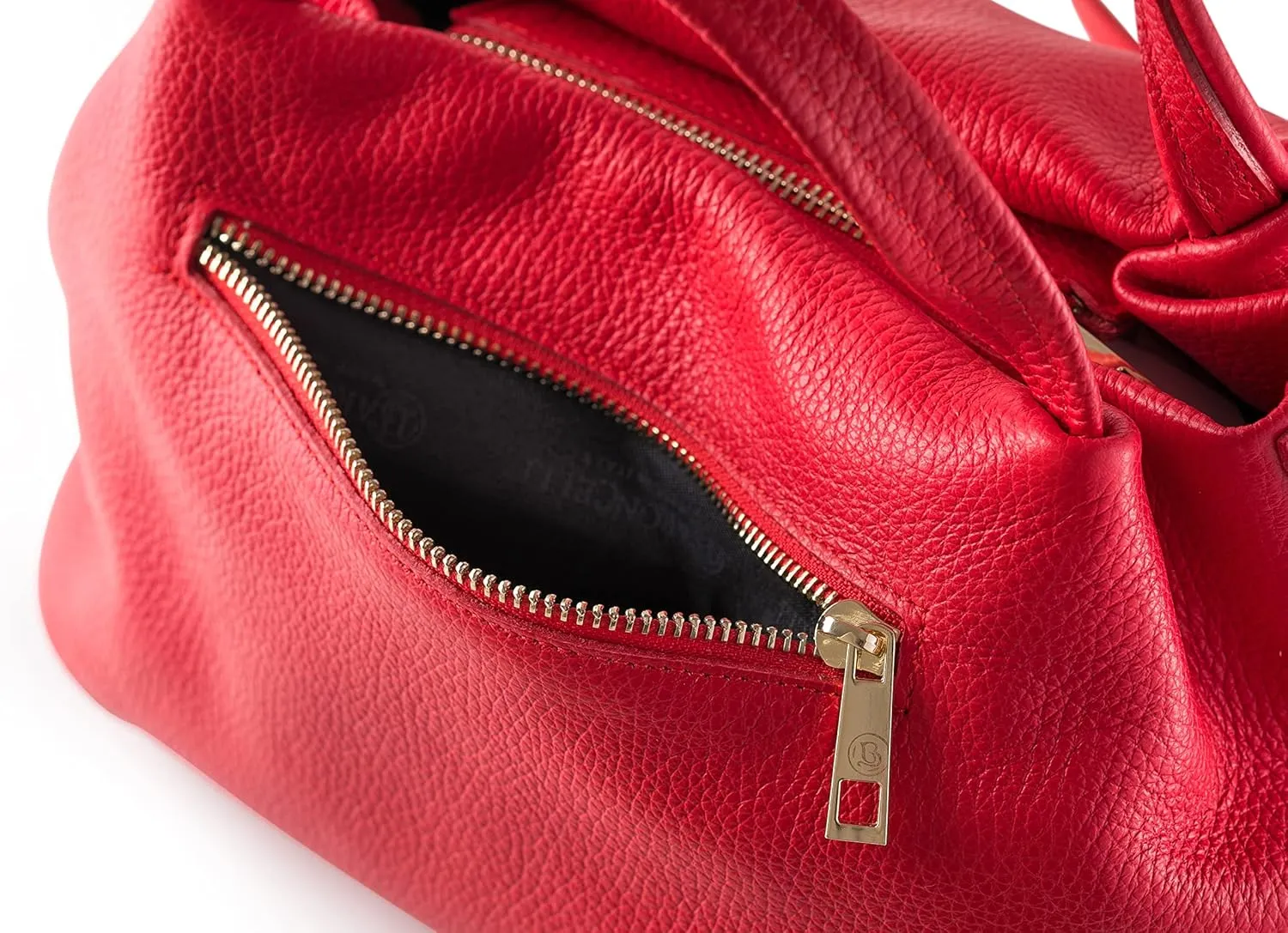 Baroncelli Italian Leather Purse for Women Genuine Soft Leather Medium Size Shoulder Crossbody Bag Made in Italy