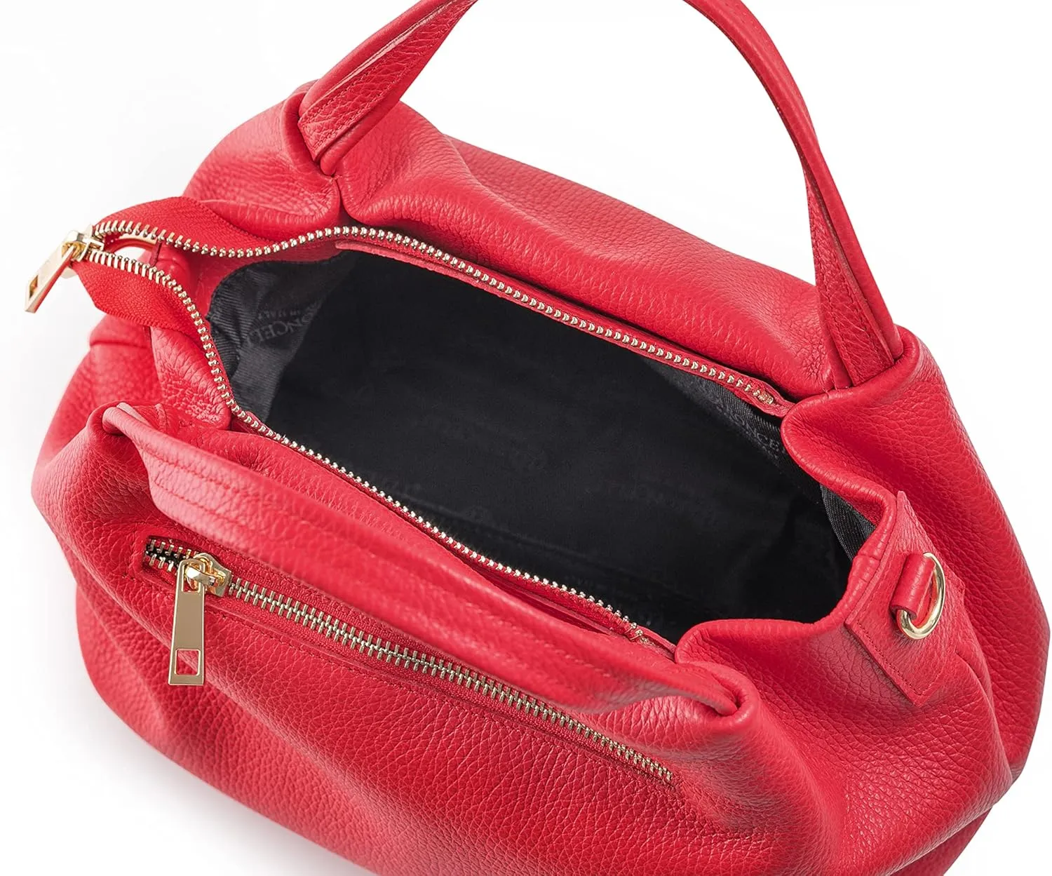 Baroncelli Italian Leather Purse for Women Genuine Soft Leather Medium Size Shoulder Crossbody Bag Made in Italy