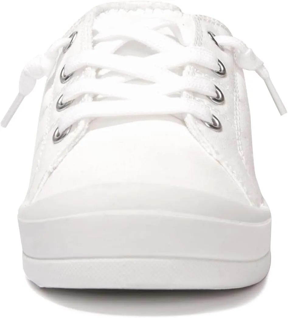 BENEKER Women's Platform Canvas Sneakers Low Top Fashion Sneakers Classic Slip-On Comfort Walking Shoes