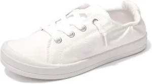 BENEKER Women's Platform Canvas Sneakers Low Top Fashion Sneakers Classic Slip-On Comfort Walking Shoes