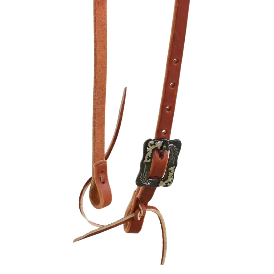 Berlin Custom Leather Slide Ear Headstall with Stainless Buckle