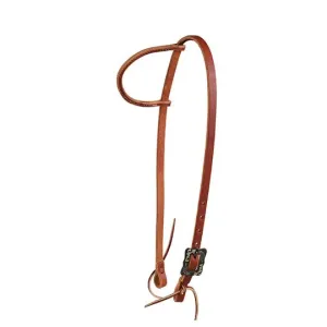 Berlin Custom Leather Slide Ear Headstall with Stainless Buckle