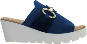 Bernie Mev Women's Venti Buckle Wedge Sandal
