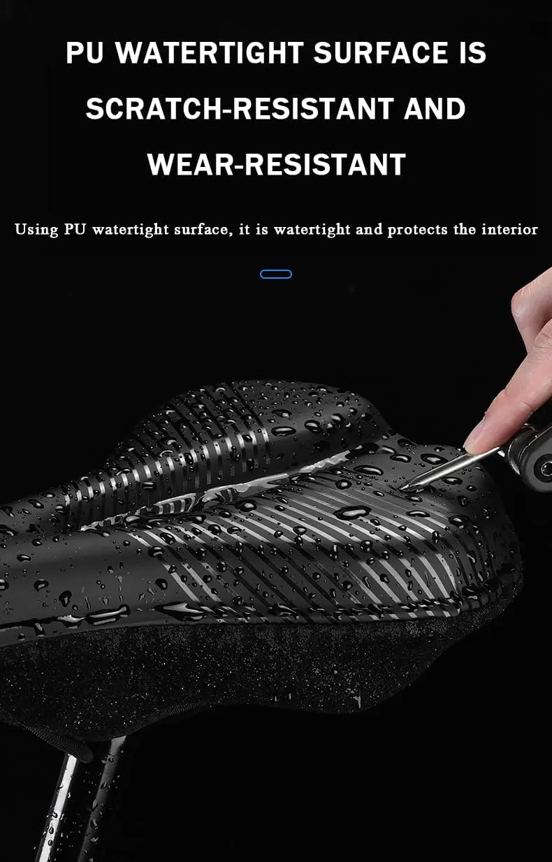 Bike Seat Cushion for Merida Scultura Team Disc Scultura V Team Speeder Speeder 100, Memory Foam & Gel Padded Cover Bicycle Seat for Men Women Shock-Absorbing Comfort Bike Seat Pad,A