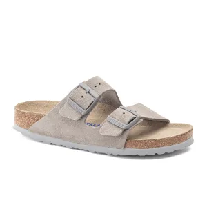 Birkenstock Arizona Soft Footbed Slide Sandal (Men) - Stone Coin Suede
