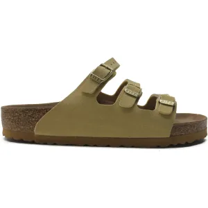 Birkenstock Florida Fresh Birko-Flor Oiled Nubuck Leather Unisex Slide Sandals