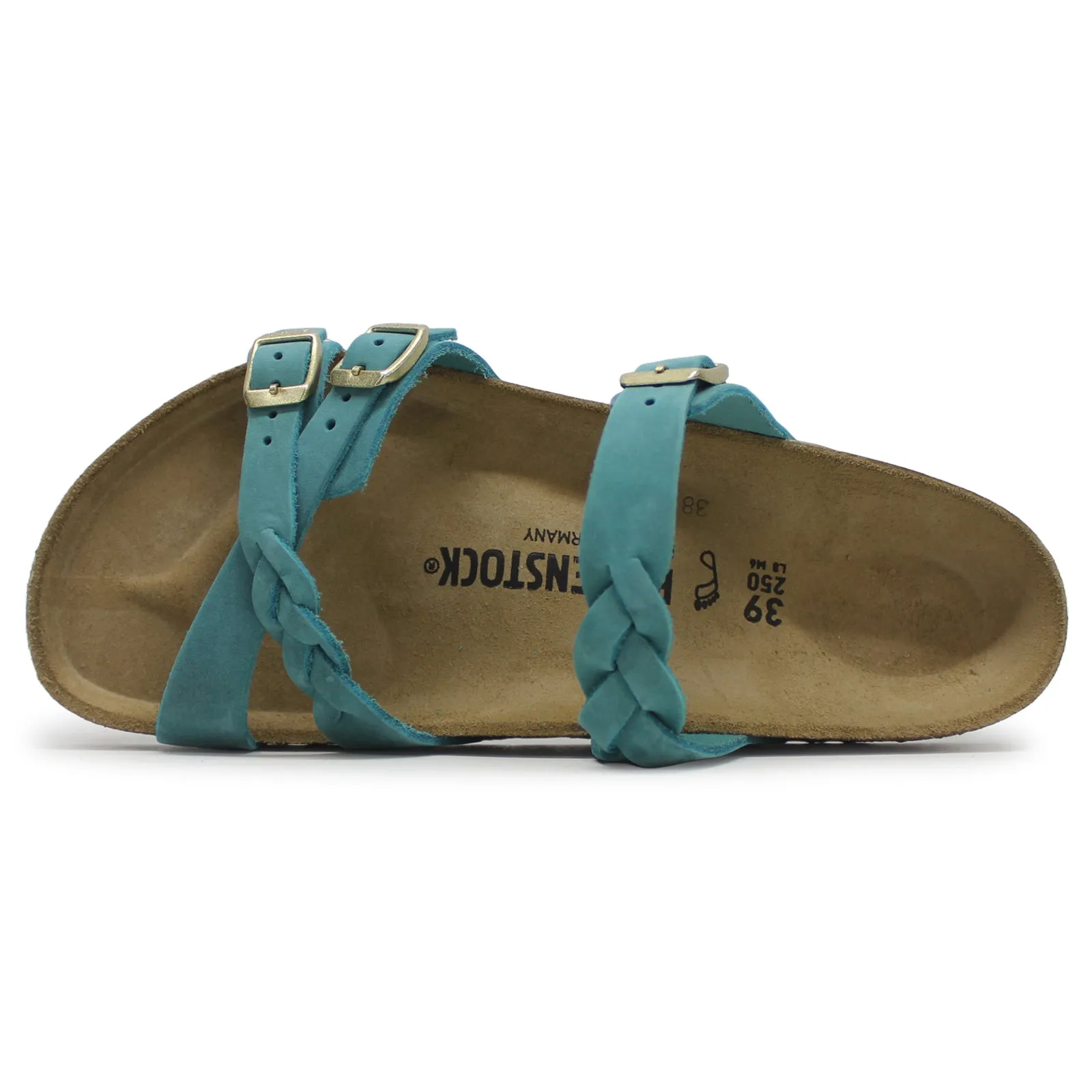 Birkenstock Franca Braided Oiled Leather Unisex Slip On Sandals