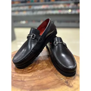 Black Mirror Glossed Extralight Buckle Loafer