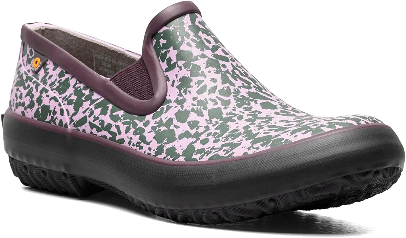 BOGS Women's Patch Slip-on-Spotty Rain Shoe