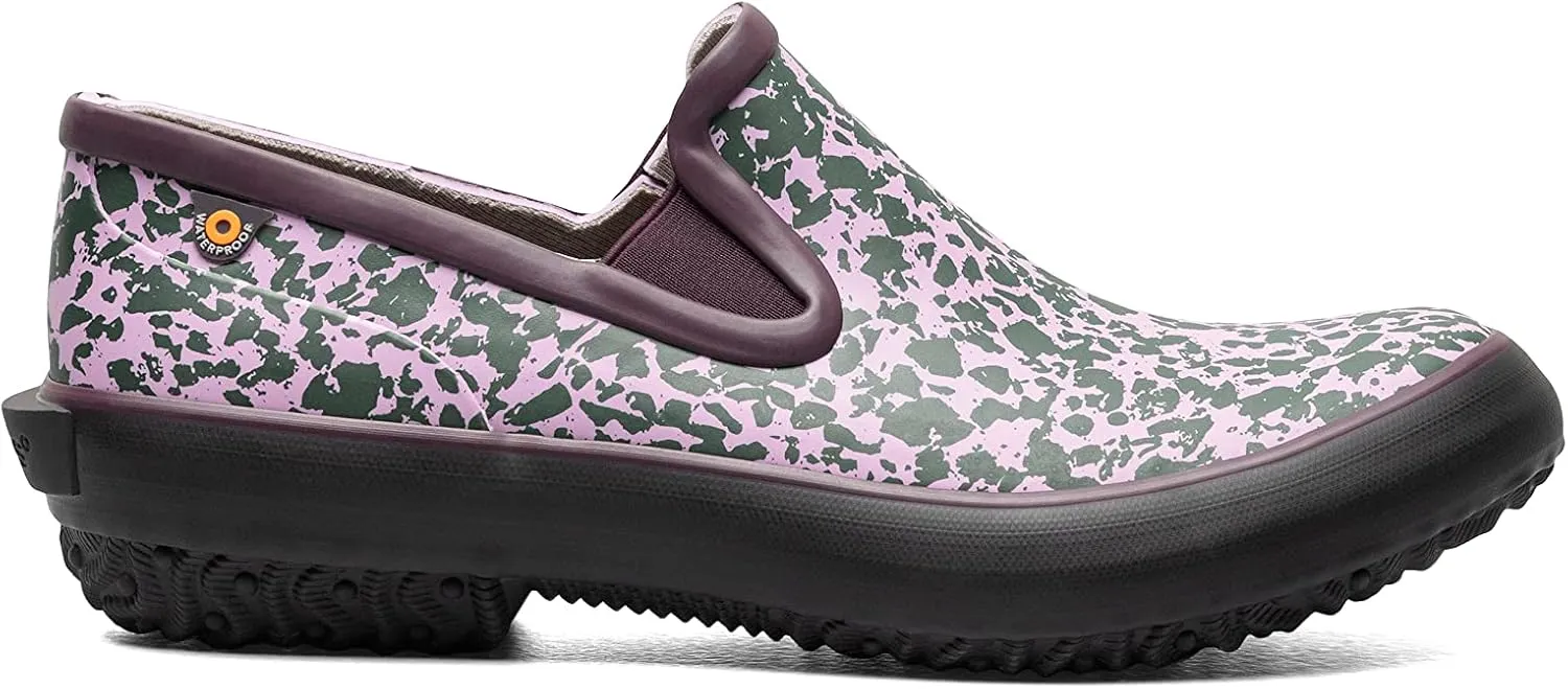 BOGS Women's Patch Slip-on-Spotty Rain Shoe