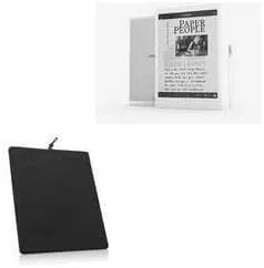 BoxWave Case Compatible with Remarkable Paper Tablet (1st Gen) - Velvet Pouch, Soft Velour Fabric Bag Sleeve with Drawstring - Jet Black