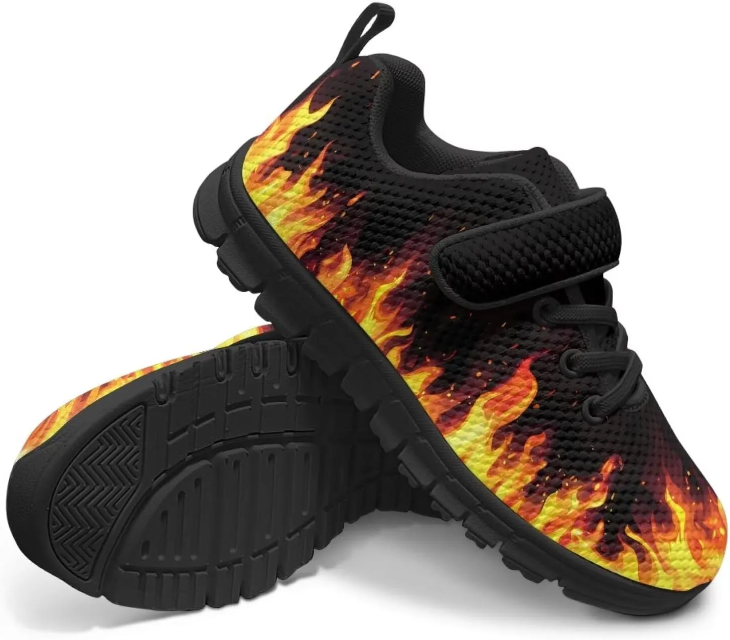 Boys Running Shoes Non-Slip Girls Slip On Shoes Lightweight Comfortable