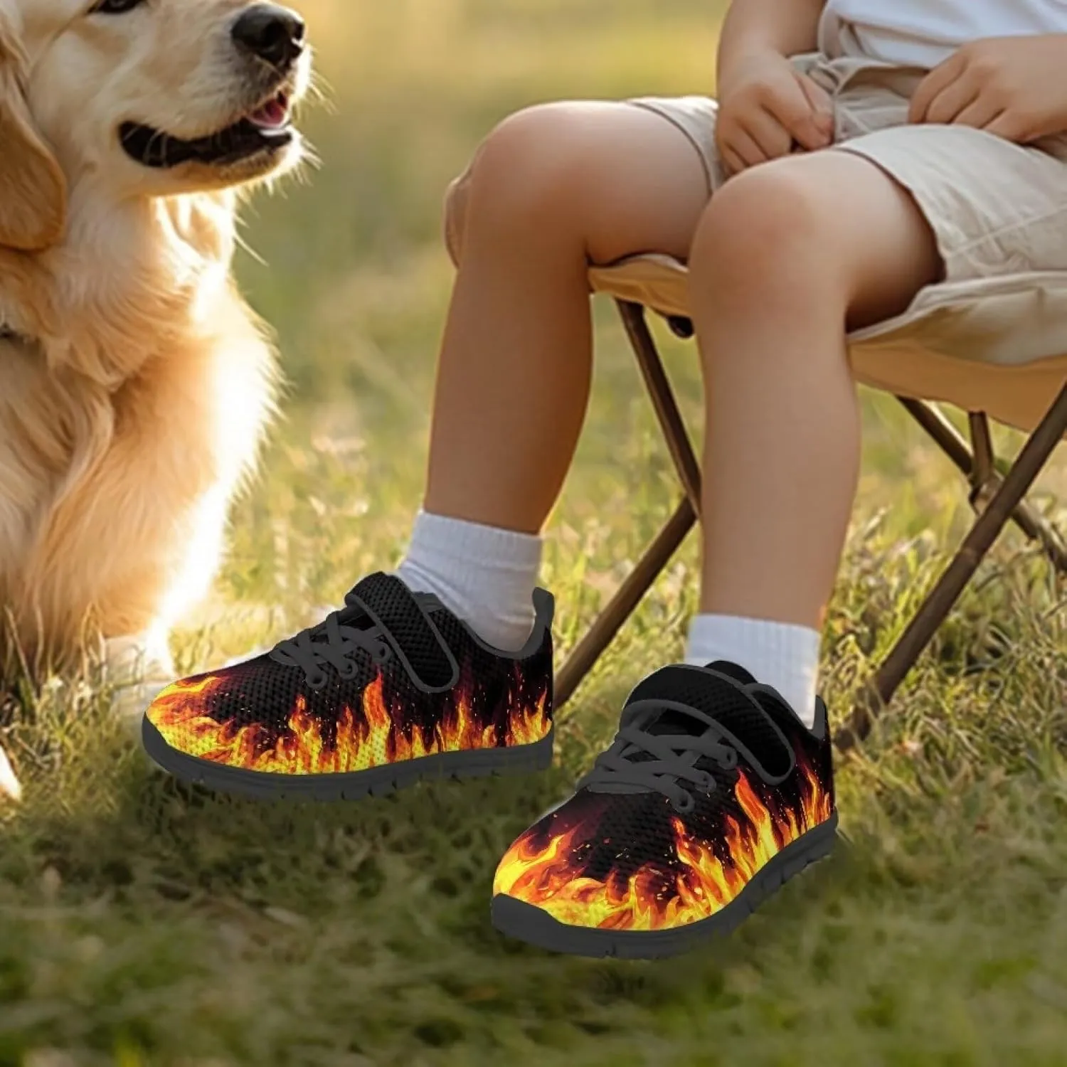 Boys Running Shoes Non-Slip Girls Slip On Shoes Lightweight Comfortable