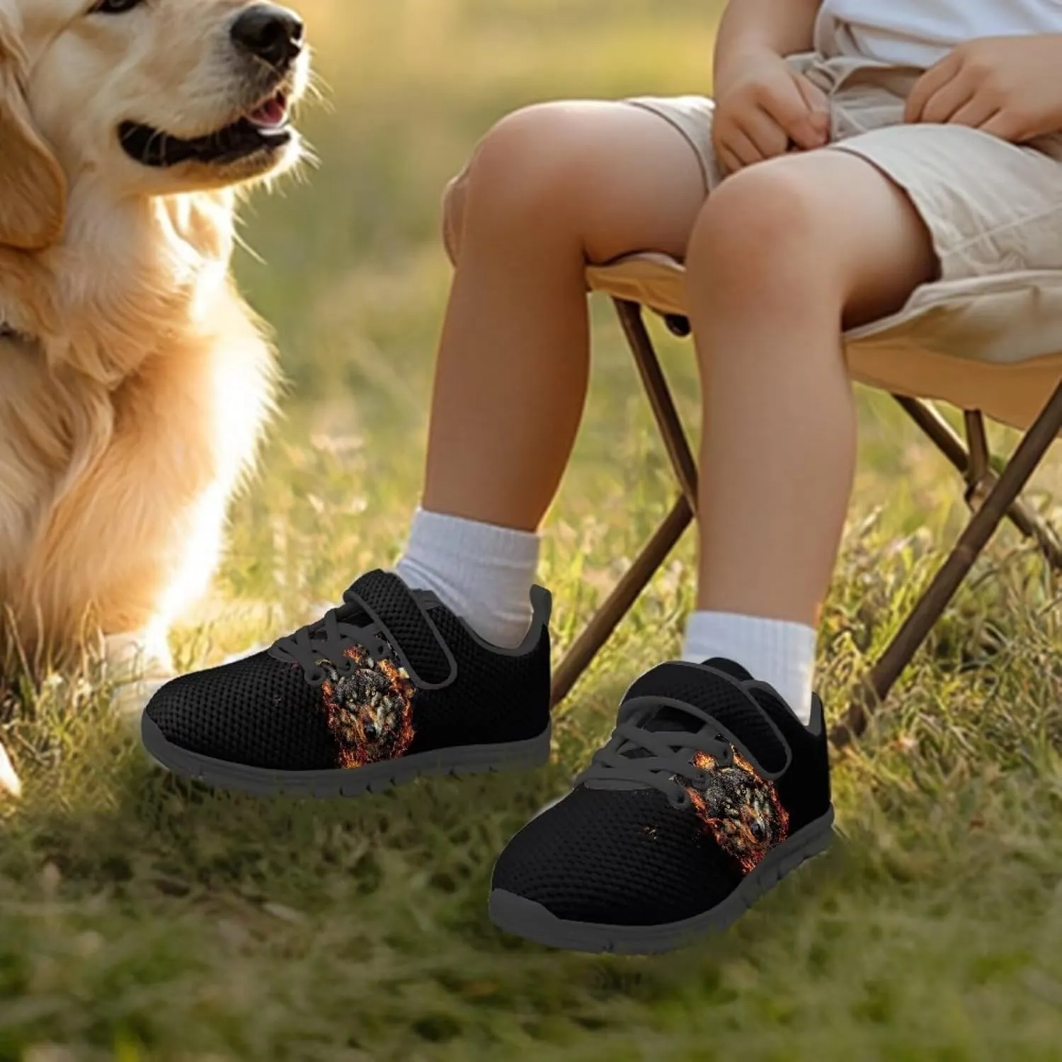 Boys Tennis Shoes Cute Animal Sneakers for Kids Slip On School Shoes