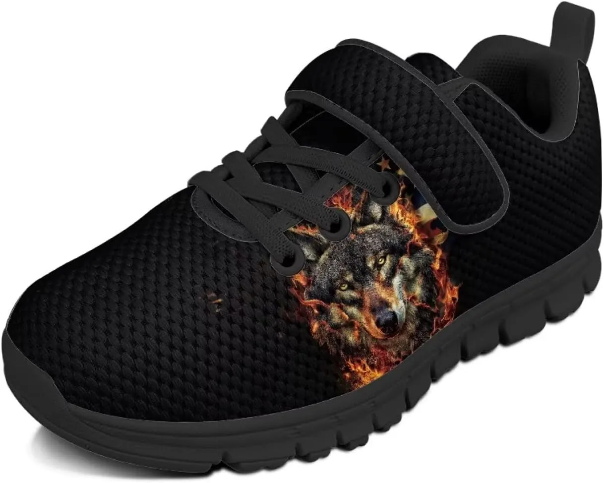 Boys Tennis Shoes Cute Animal Sneakers for Kids Slip On School Shoes