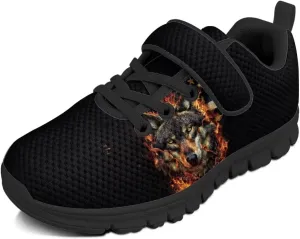 Boys Tennis Shoes Cute Animal Sneakers for Kids Slip On School Shoes