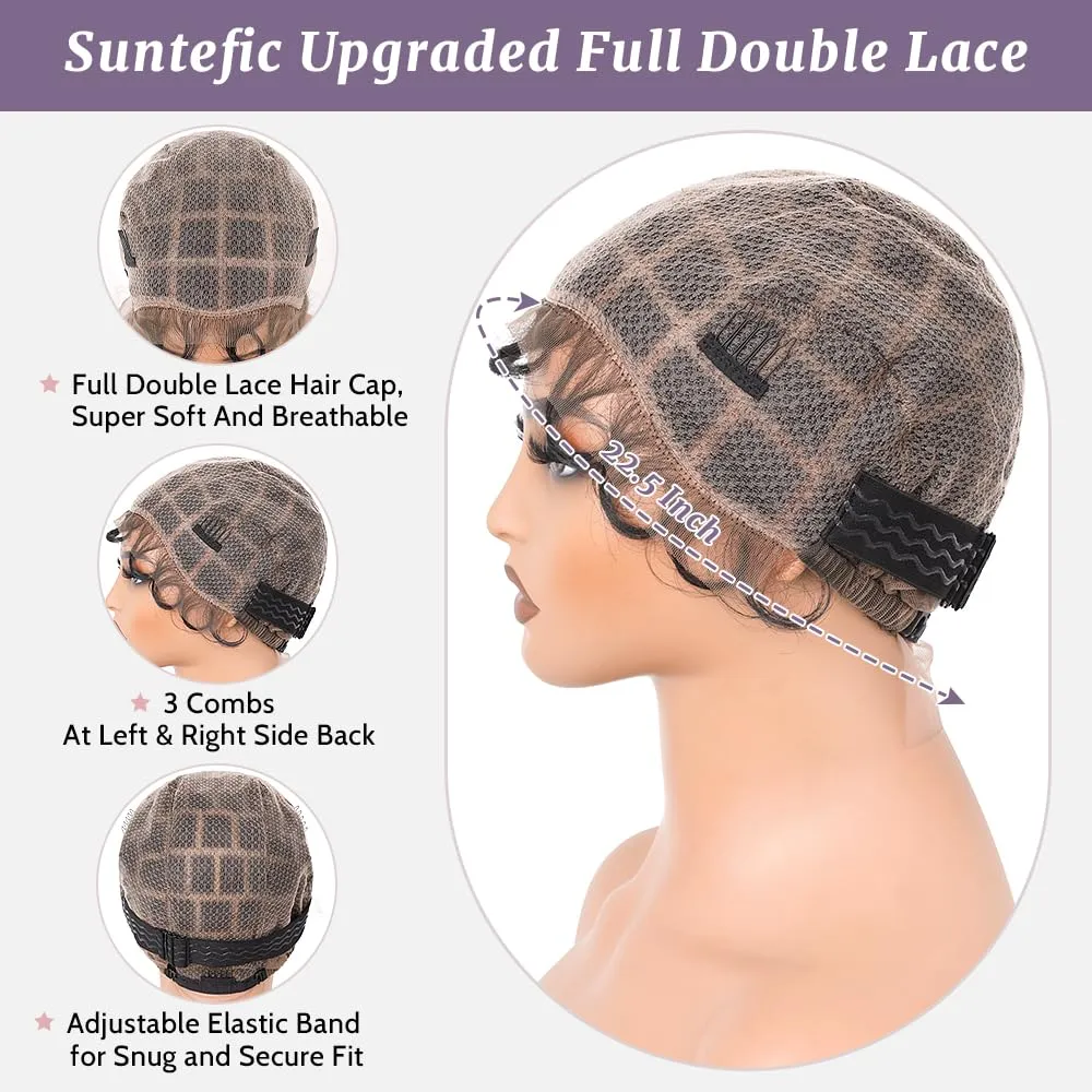 Braided Wig Cap With Baby Hair Crochet Wig Cap For Crochet Braids Hair Glueless Double Full Hd Lace Wig Caps For Black Women (Black-69)