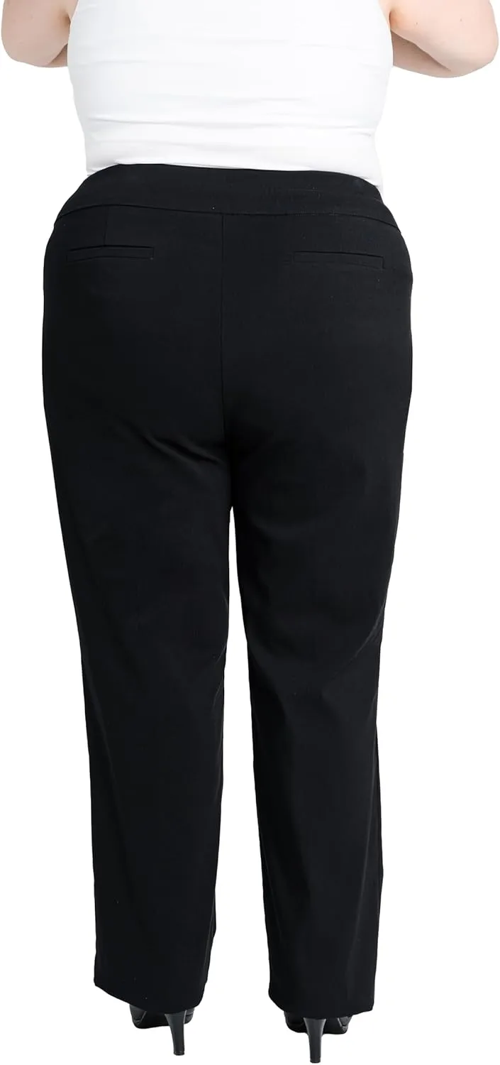 Briggs New York Women's Plus Size Super Stretch Millennium Barely Boot Pull on Pant