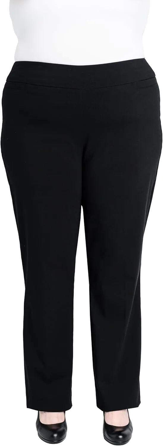 Briggs New York Women's Plus Size Super Stretch Millennium Barely Boot Pull on Pant