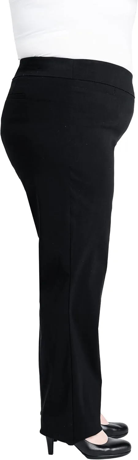 Briggs New York Women's Plus Size Super Stretch Millennium Barely Boot Pull on Pant
