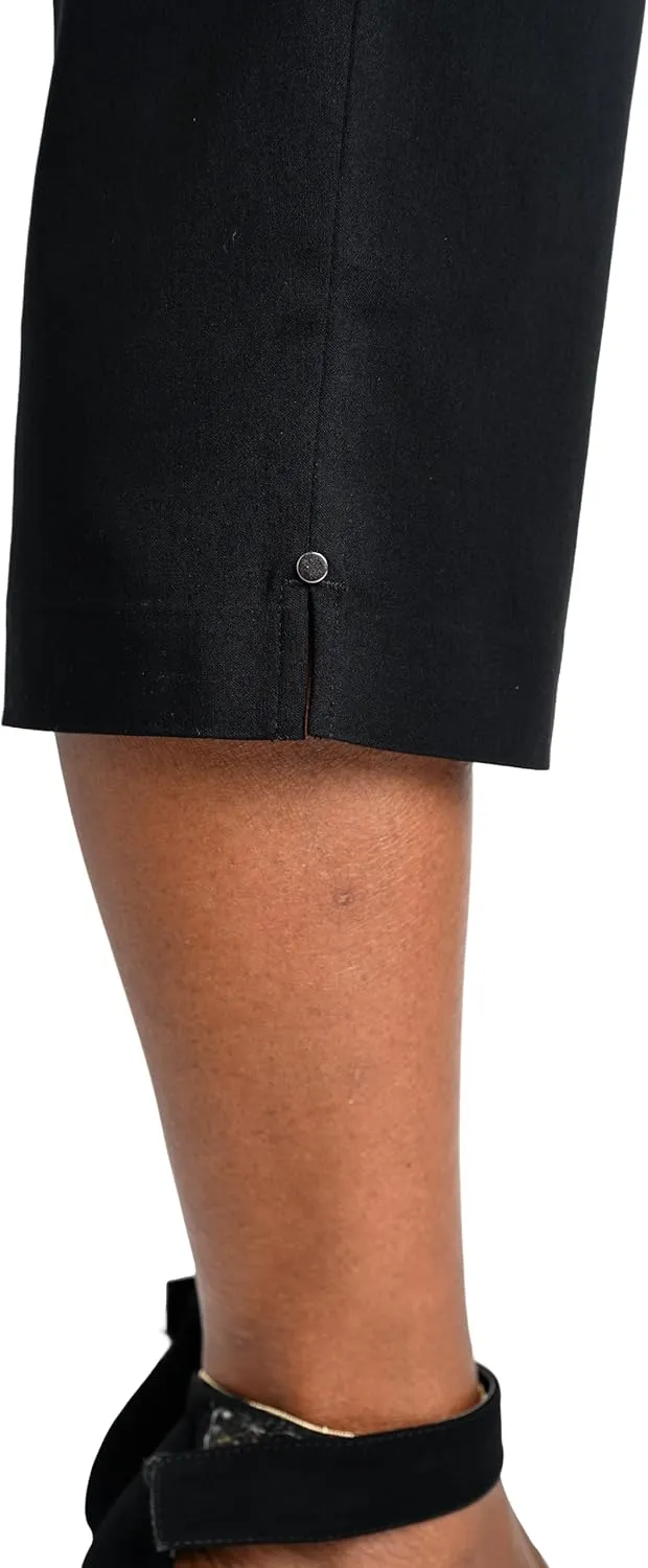 Briggs New York Women's Pull on Split Hem Capri
