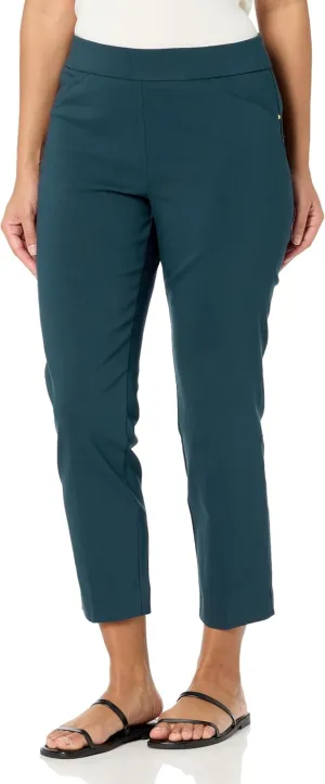 Briggs New York Women's Super Stretch Millennium Slimming Pull-on Ankle Pant