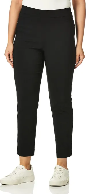 Briggs New York Women's Super Stretch Millennium Slimming Pull-on Ankle Pant