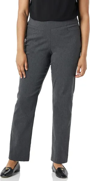 Briggs New York Women's Super Stretch Millennium Welt Pocket Pull on Career Pant (Average & Short & Tall Length)