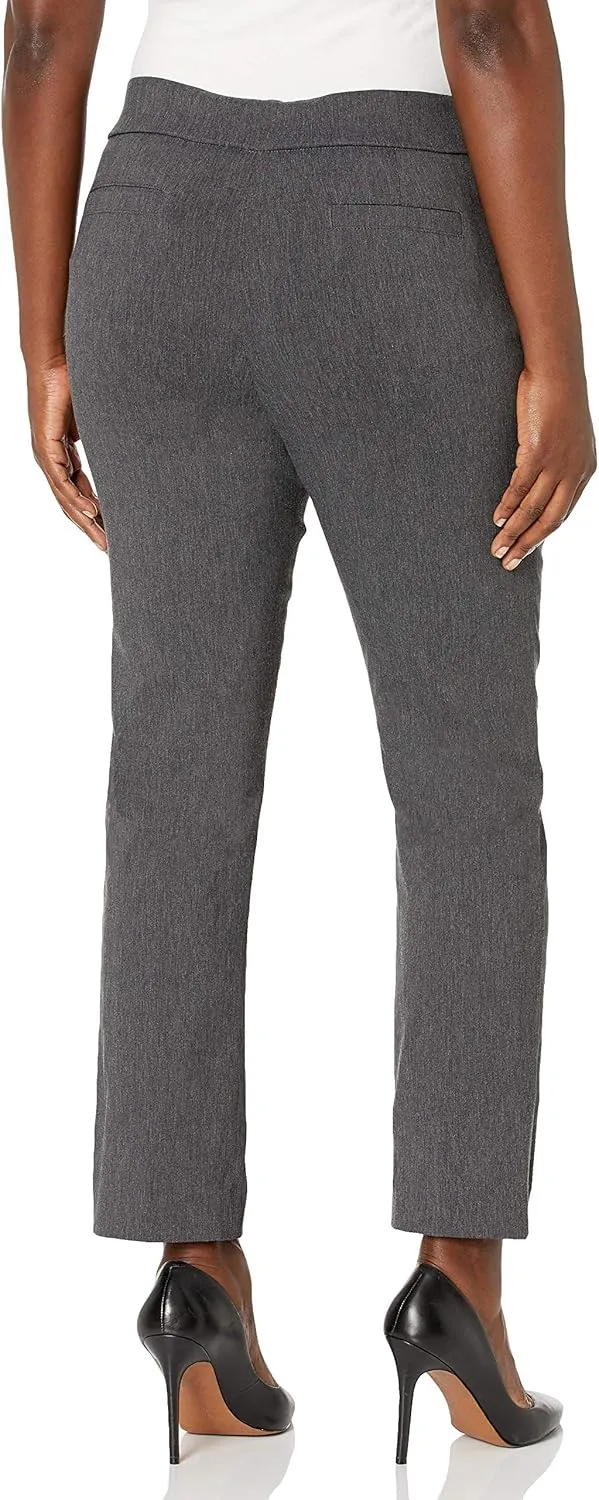 Briggs New York Women's Super Stretch Millennium Welt Pocket Pull on Career Pant (Average & Short & Tall Length)