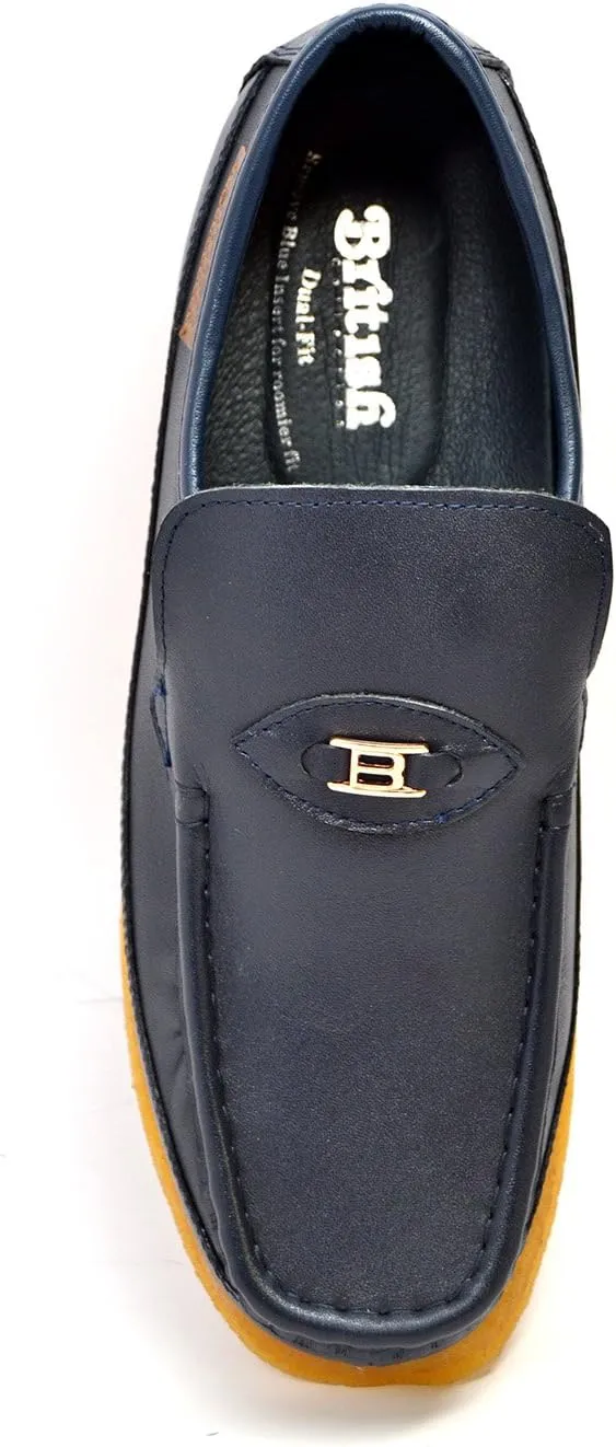 British Collection Power 1 Leather Slip On Shoes [777-20 - 777-24]