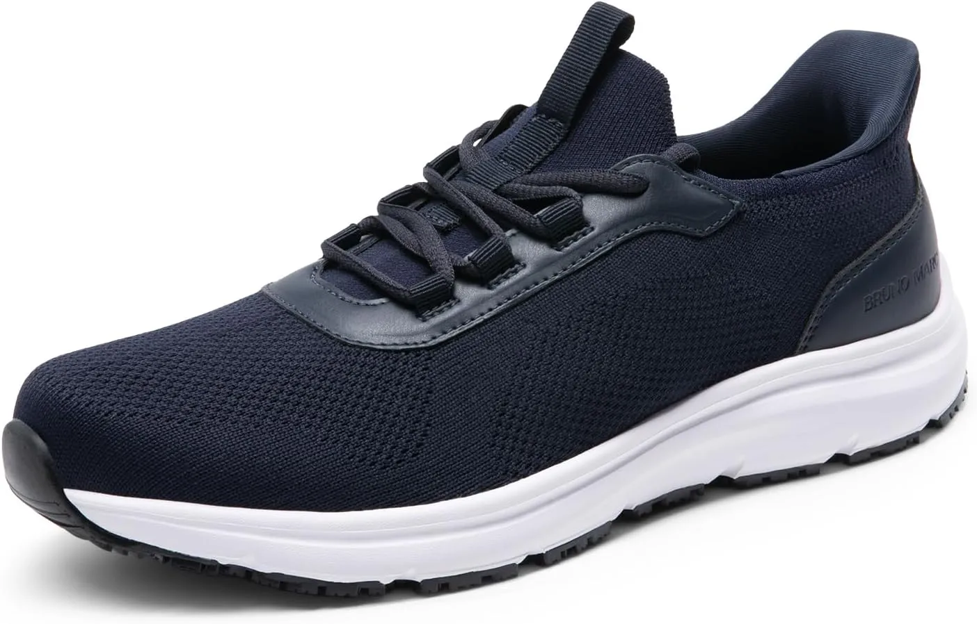 Bruno Marc Men's Hands Free Non Slip Work Shoes, Water Resistance Restaurant Slip on Food Service Sneakers