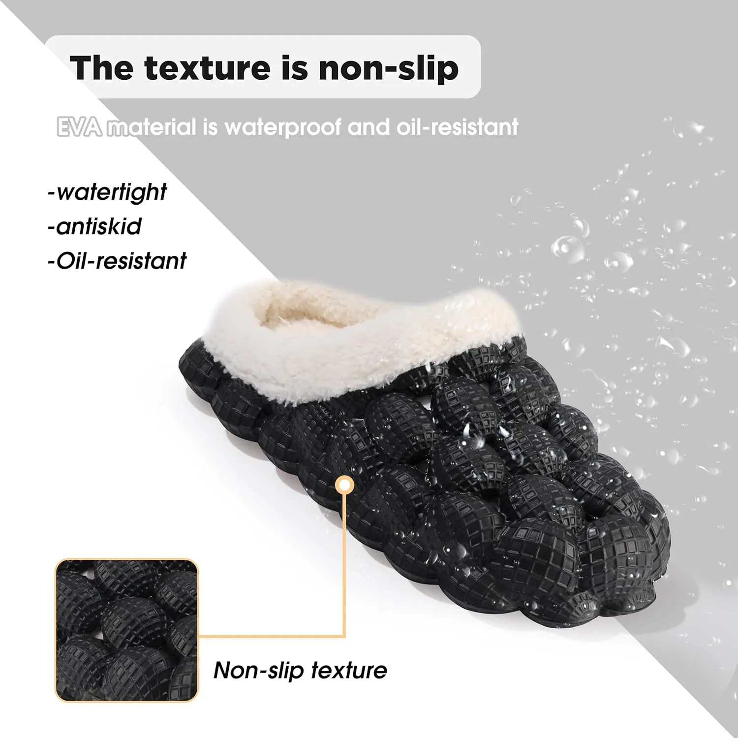 Bubble Slides, Slippers for Women Men Gym House Shower Bedroom Spa Massage Soft Non-slip Slippers, Unisex Shower Slide Shoes for Indoor Outdoor