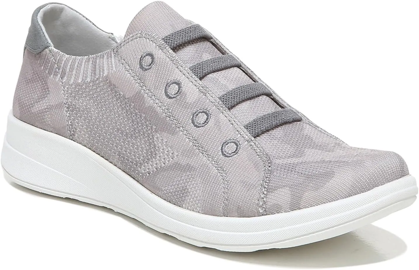 Bzees Womens Golden Knit Slip-On Sneaker
