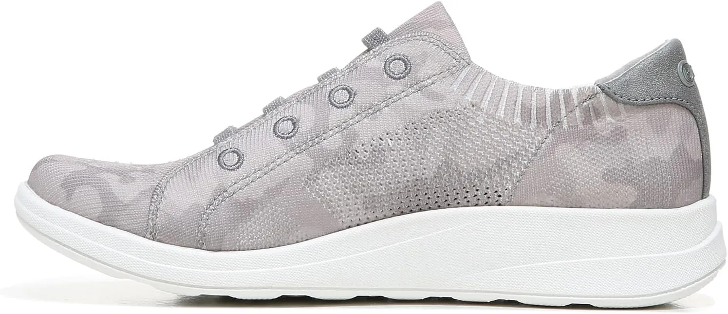 Bzees Womens Golden Knit Slip-On Sneaker