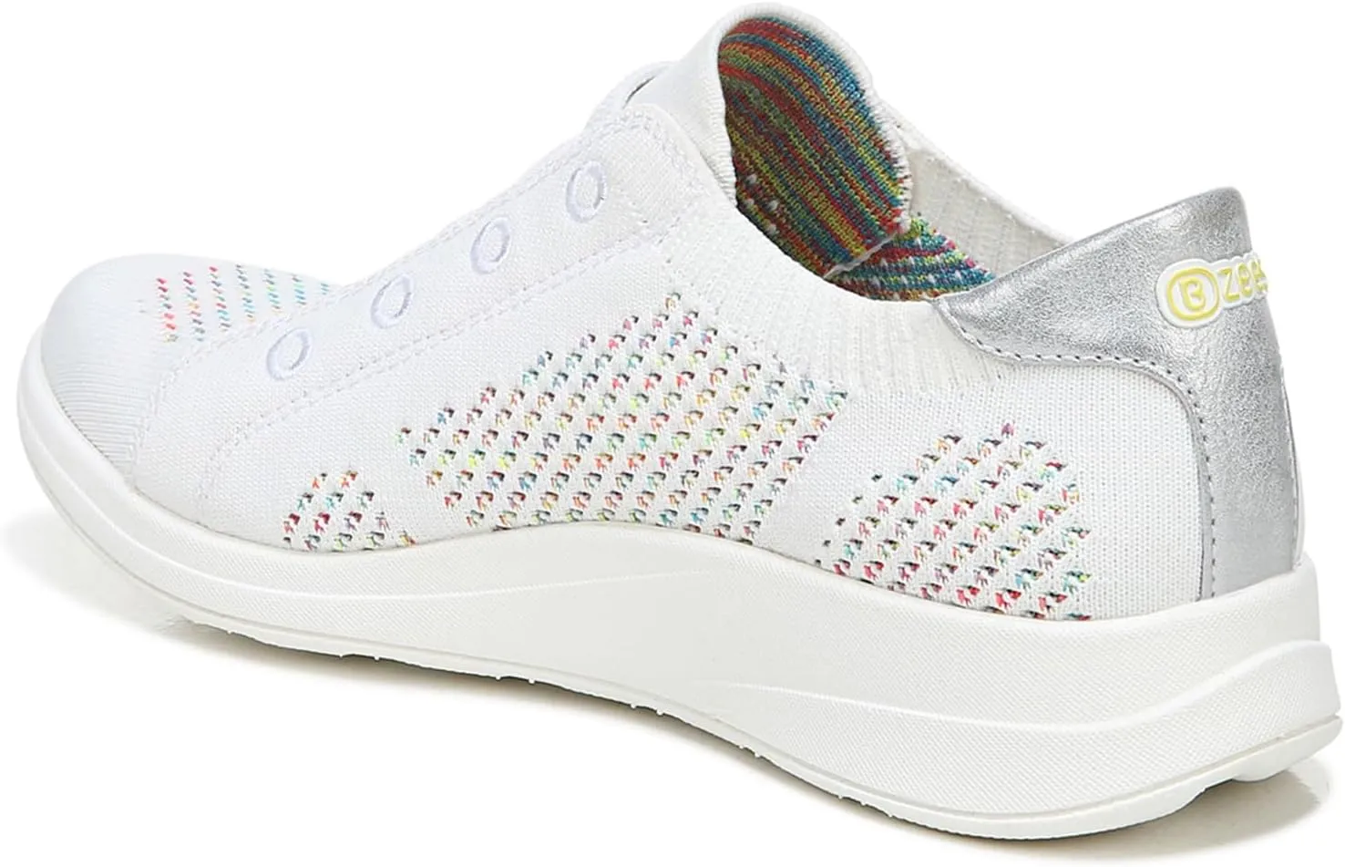 Bzees Womens Golden Knit Slip-On Sneaker