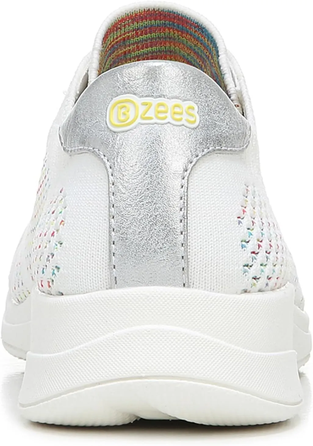 Bzees Womens Golden Knit Slip-On Sneaker