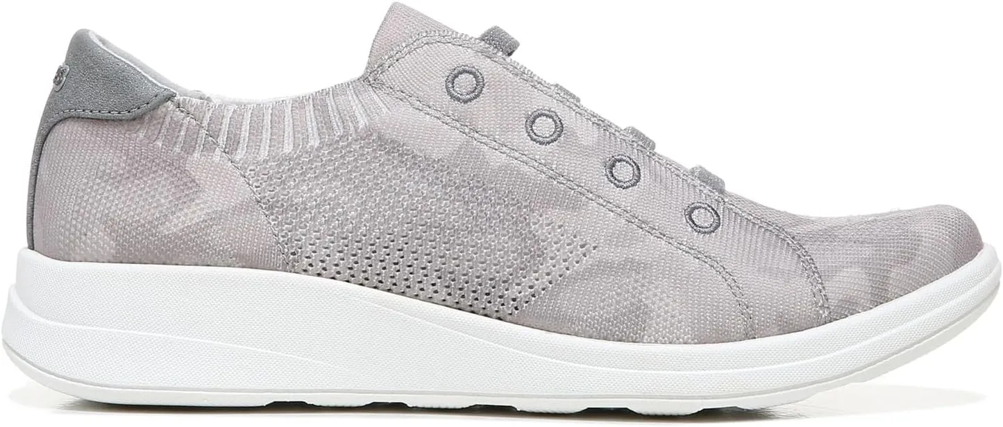 Bzees Womens Golden Knit Slip-On Sneaker