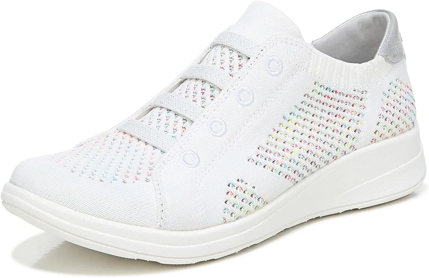 Bzees Womens Golden Knit Slip-On Sneaker