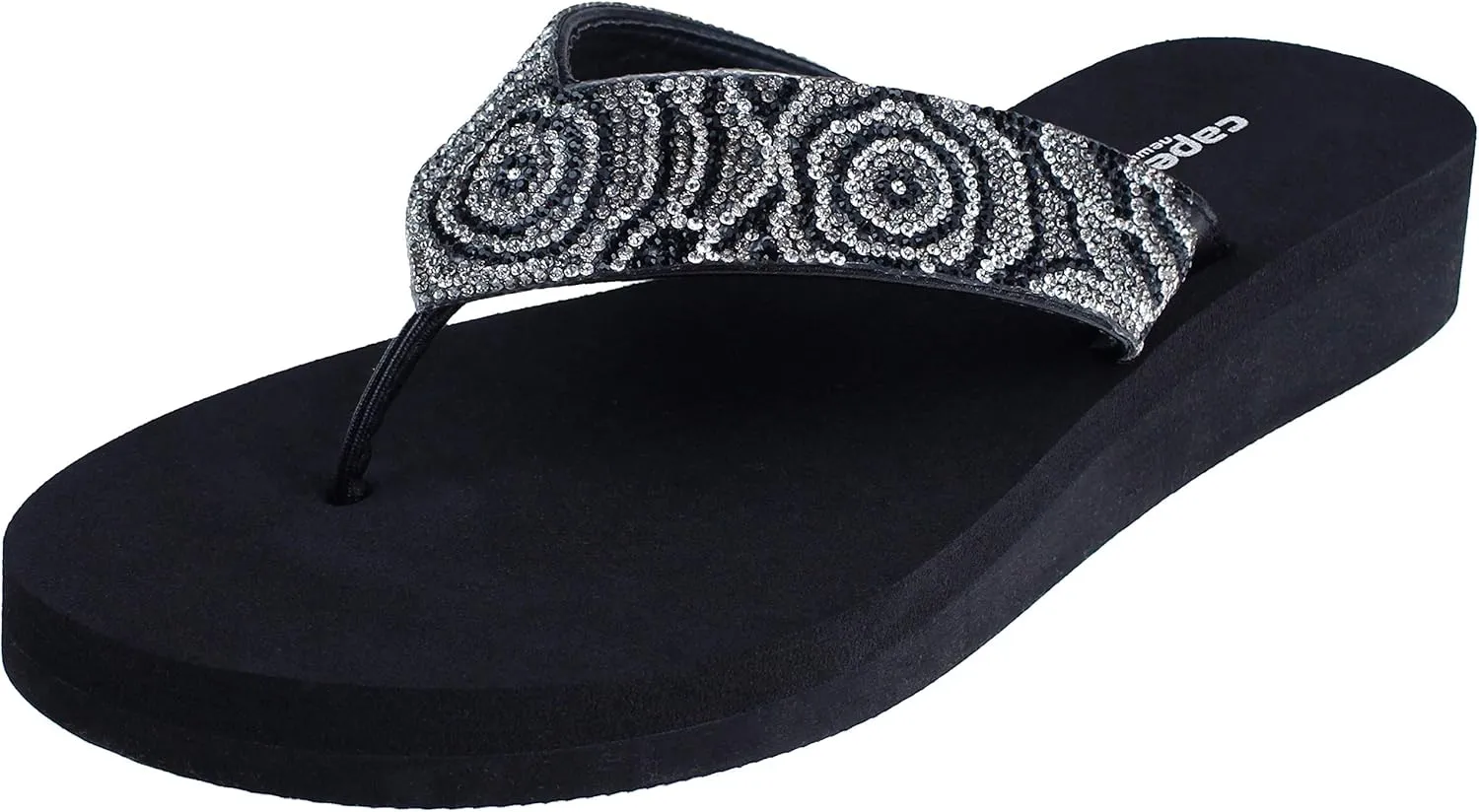 Capelli New York Ladies EVA Wedge Flip Flops