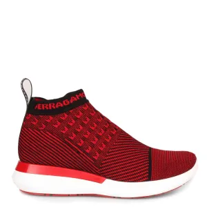 Caprera red stretch sneaker