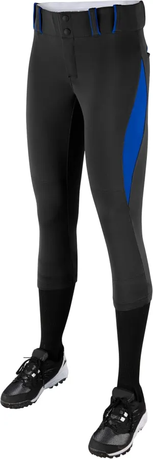 Champro Surge Traditional Low-Rise Fastpitch Softball Pant with Contrast-Color Braid Piping