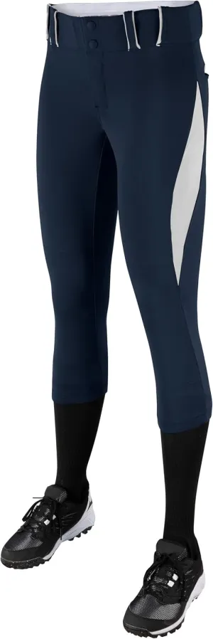 Champro Surge Traditional Low-Rise Fastpitch Softball Pant with Contrast-Color Braid Piping