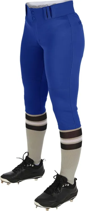 CHAMPRO Women's Knicker Style Low-Rise Softball Pants