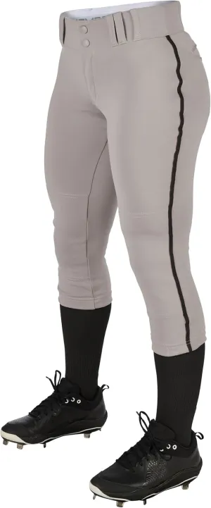 CHAMPRO Women's Tournament Low Rise Softball Pants with Side Piping