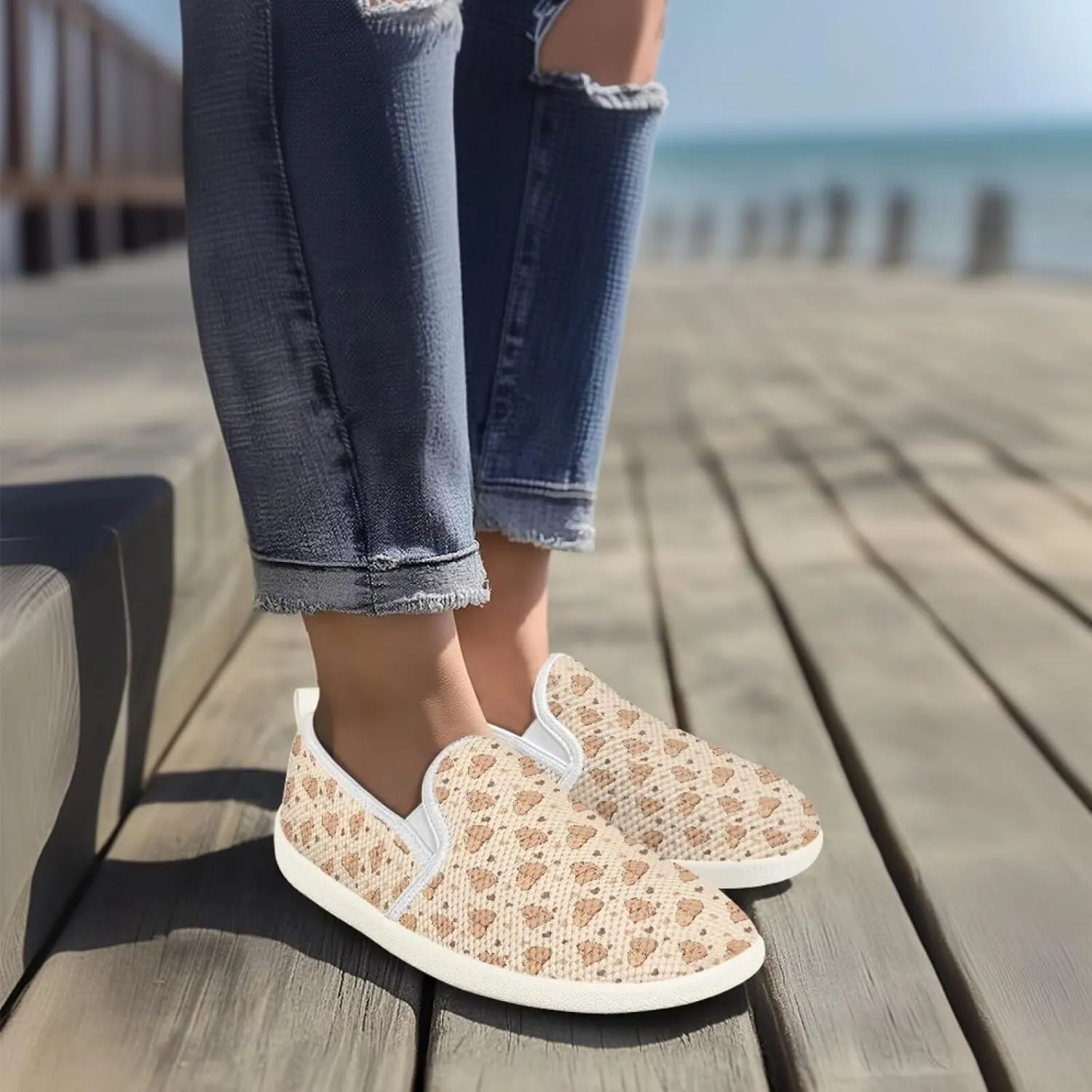chaqlin Ladies Flats Dress Clothes Shoes Animal Print Comfortable Slip On Work Office Business Loafers Casual Barefoot Clipper