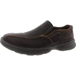 Clarks Mens Stretch Faux Leather Slip-on Shoes