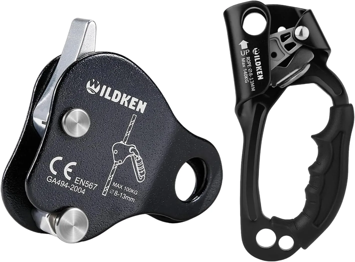 Climbing Ascender Fall Protection Belay Device Climbing Rope Grab for Rock Climbing, Climbing Hand Ascender Outdoor