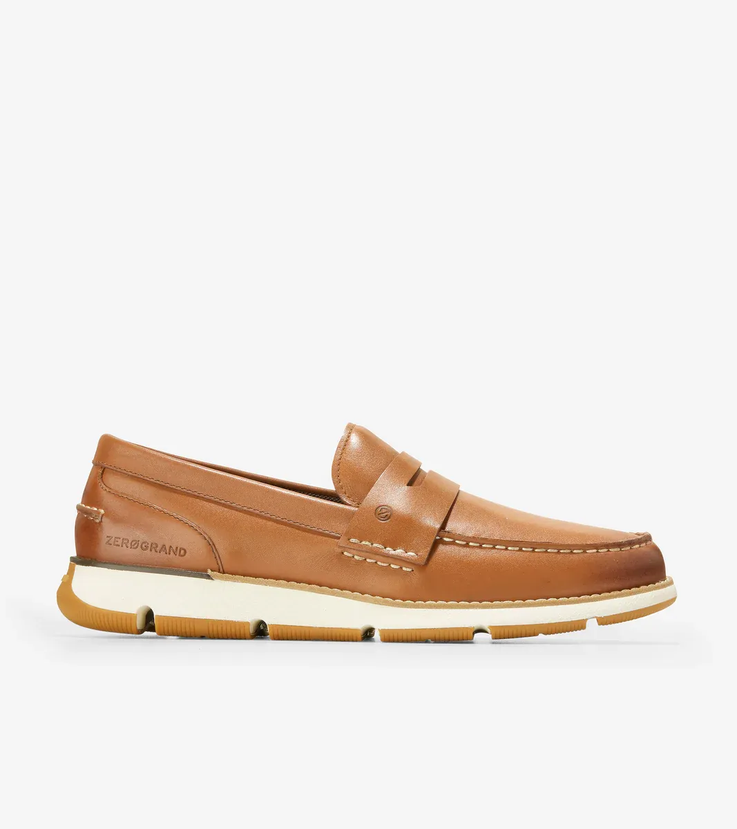 Cole Haan Men's 4.ZERØGRAND Loafer CH British Tan Ivory Leather C34025