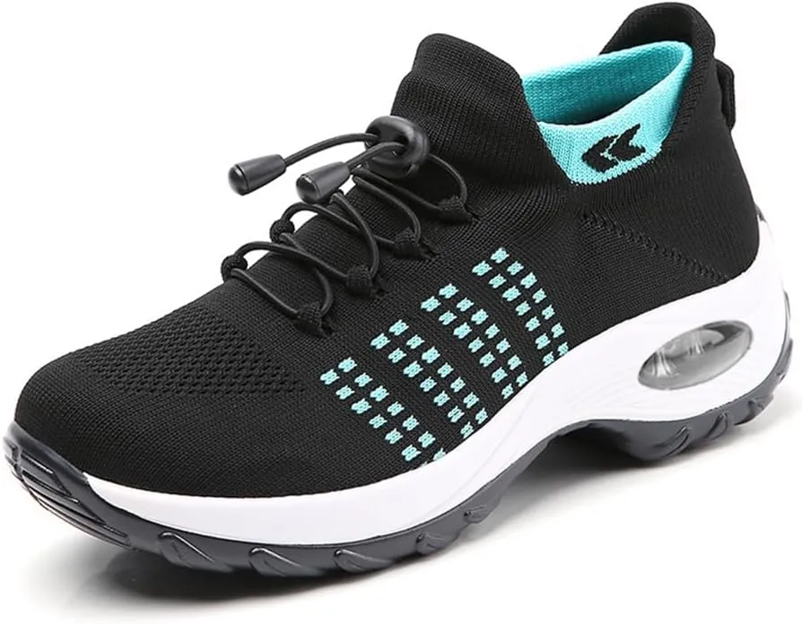 Comfort Wear Orthowear Shoes for Women, Comfortwear Ortho Shoes for Women Plantar Fasciitis, Thick Air Cushion Stretch Casual Tennis Shoes Wide Width with Insole